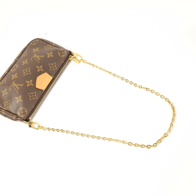 LOUIS VUITTON Monogram Multi Pochette Accessoires金扣肩背袋-12