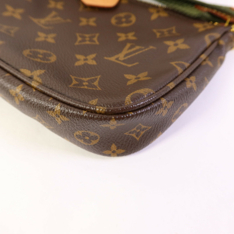 LOUIS VUITTON Monogram Multi Pochette Accessoires金扣肩背袋-18