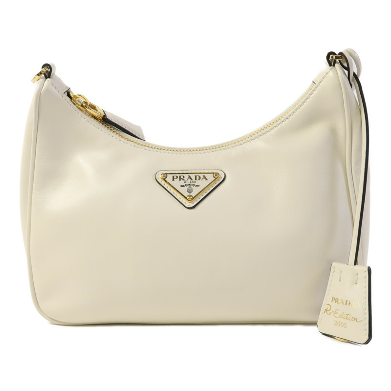 PRADA 牛皮皮革Re-Edition 2005金扣手挽肩背兩用袋-1