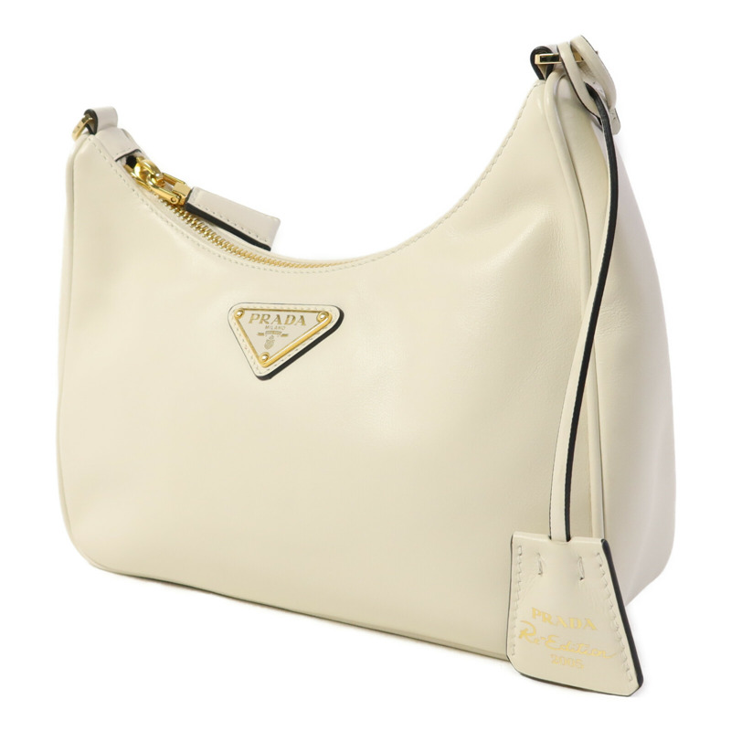 PRADA 牛皮皮革Re-Edition 2005金扣手挽肩背兩用袋-2