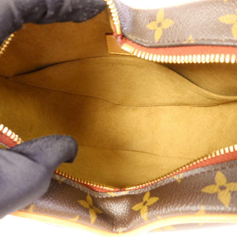 LOUIS VUITTON Monogram Game On Coeur金扣肩背袋棕色-5