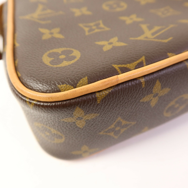 LOUIS VUITTON Monogram Game On Coeur金扣肩背袋棕色-10