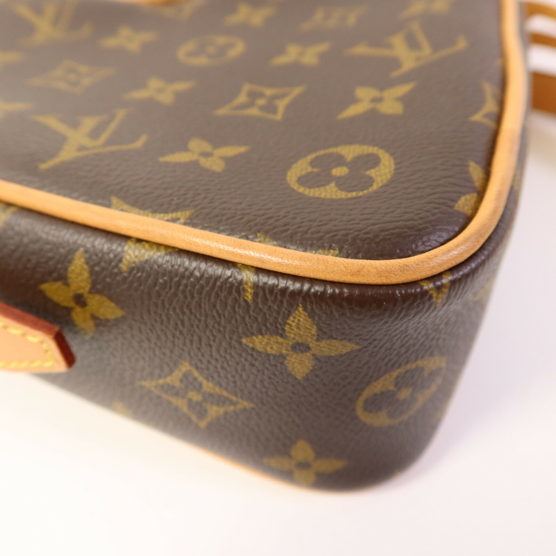LOUIS VUITTON Monogram Game On Coeur金扣肩背袋棕色-11