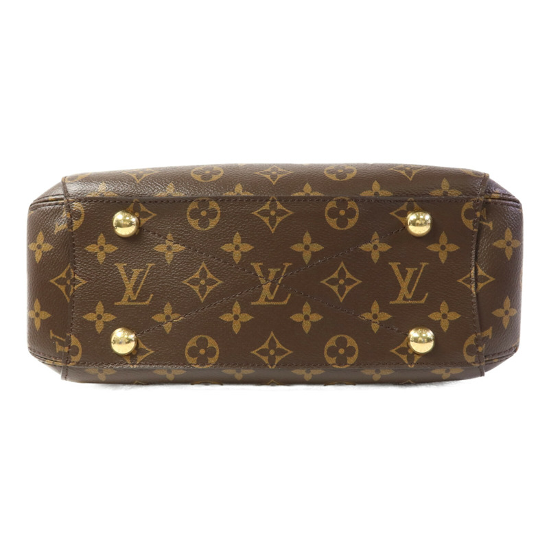 LOUIS VUITTON Monogram Montaigne BB金扣手挽肩背兩用袋棕色-3