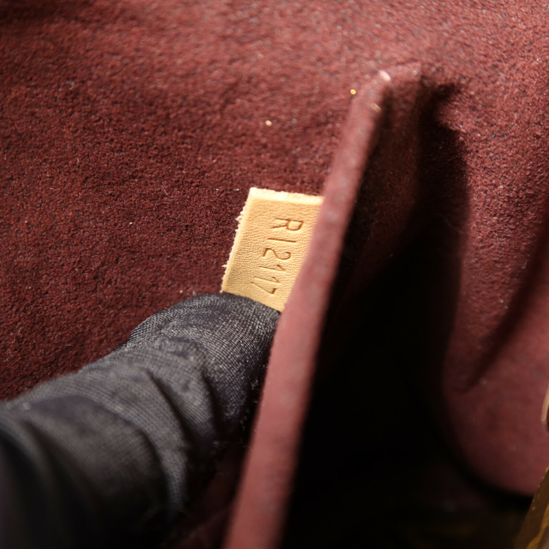 LOUIS VUITTON Monogram Montaigne BB金扣手挽肩背兩用袋棕色-7