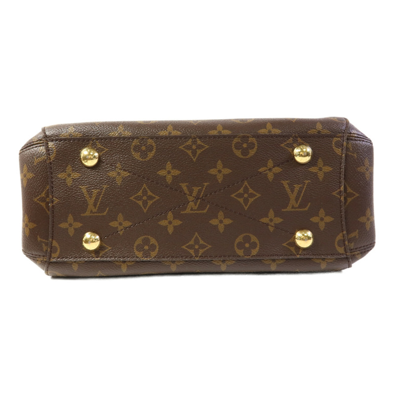 LOUIS VUITTON Monogram Montaigne BB金扣手挽肩背兩用袋棕色-3