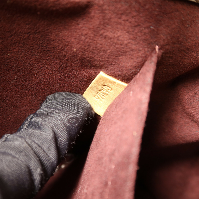LOUIS VUITTON Monogram Montaigne BB金扣手挽肩背兩用袋棕色-8
