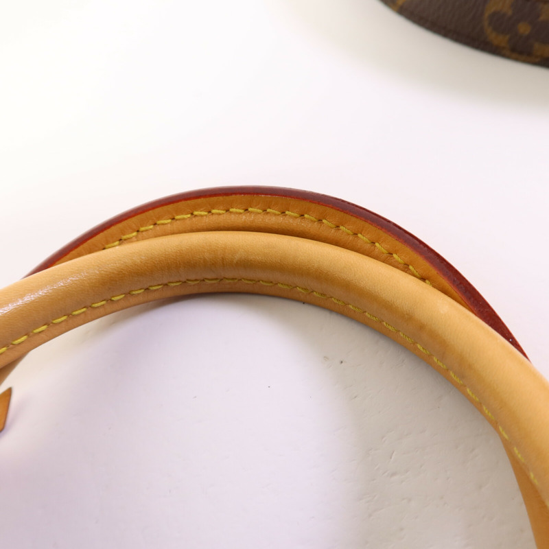 LOUIS VUITTON Monogram Montaigne BB金扣手挽肩背兩用袋棕色-17