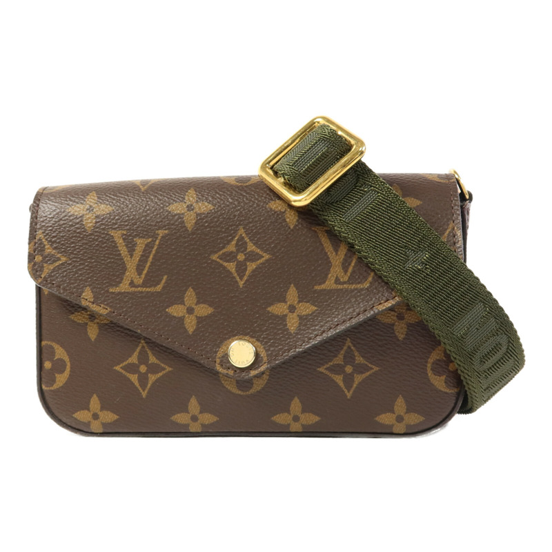 LOUIS VUITTON Monogram Felicie Strap & Go金扣肩背袋-1