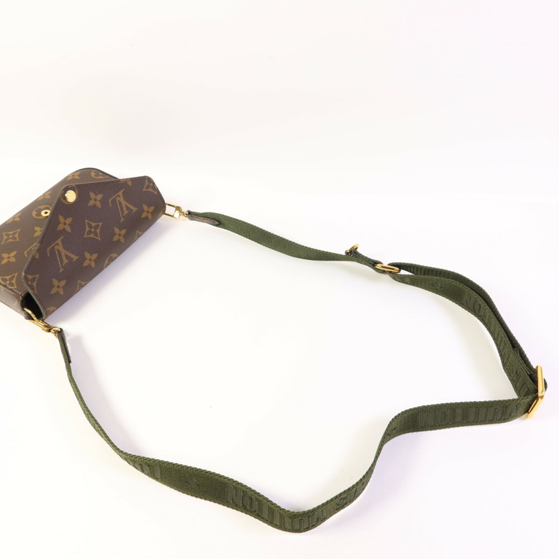 LOUIS VUITTON Monogram Felicie Strap & Go金扣肩背袋-5