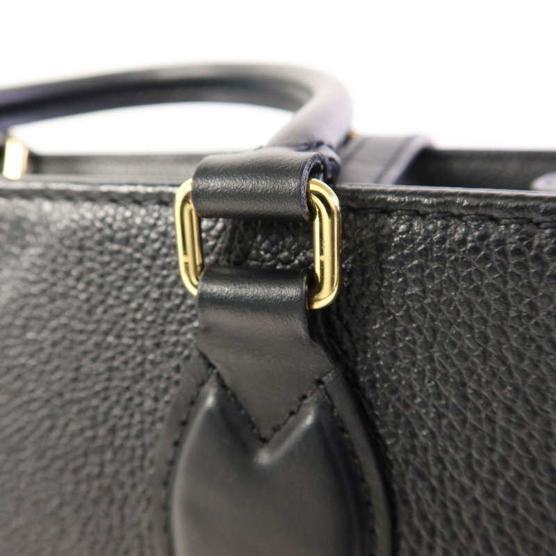 LOUIS VUITTON Monogram Empreinte On The Go MM金扣手挽肩背兩用袋-9