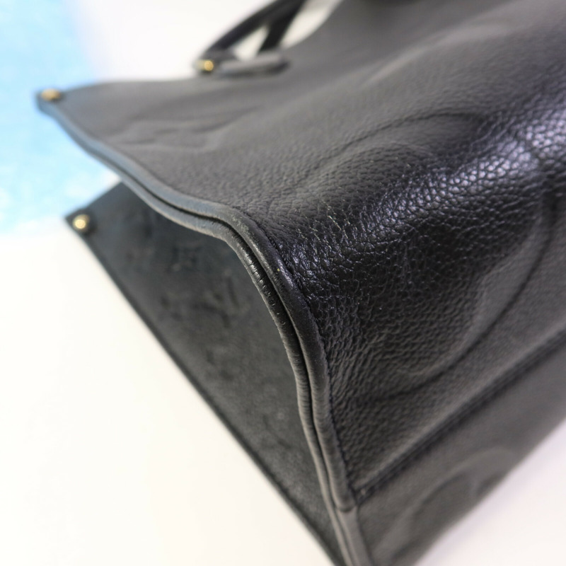 LOUIS VUITTON Monogram Empreinte On The Go MM金扣手挽肩背兩用袋-11