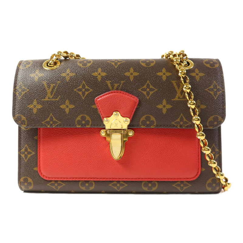 LOUIS VUITTON Monogram Victoire金扣鏈帶肩背袋-0