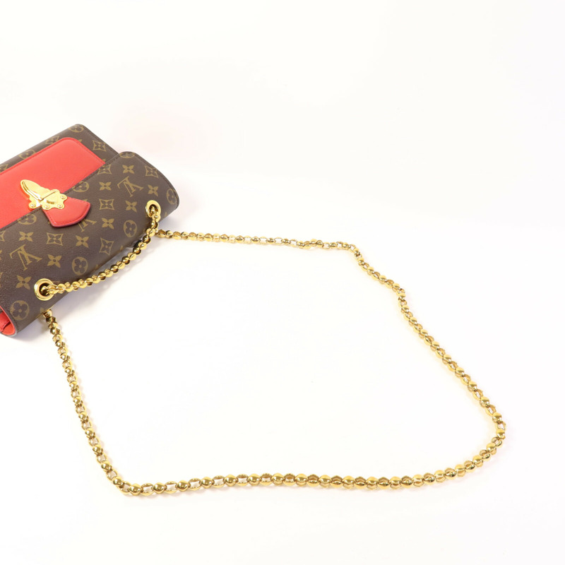LOUIS VUITTON Monogram Victoire金扣鏈帶肩背袋-5