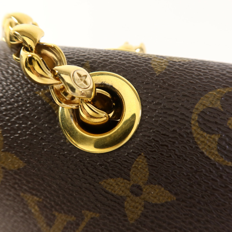 LOUIS VUITTON Monogram Victoire金扣鏈帶肩背袋-15