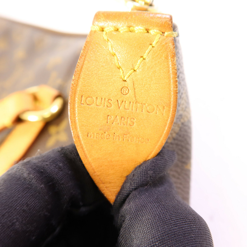 LOUIS VUITTON Monogram Totally MM金扣肩背袋棕色-6