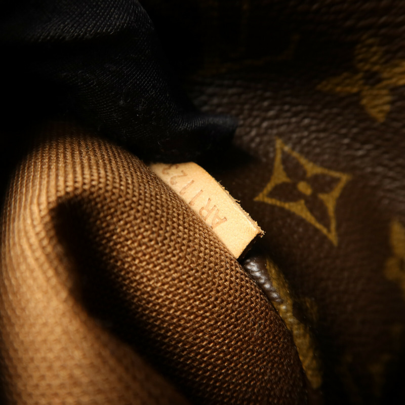 LOUIS VUITTON Monogram Totally MM金扣肩背袋棕色-7