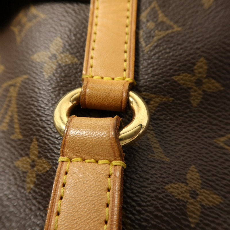LOUIS VUITTON Monogram Totally MM金扣肩背袋棕色-9