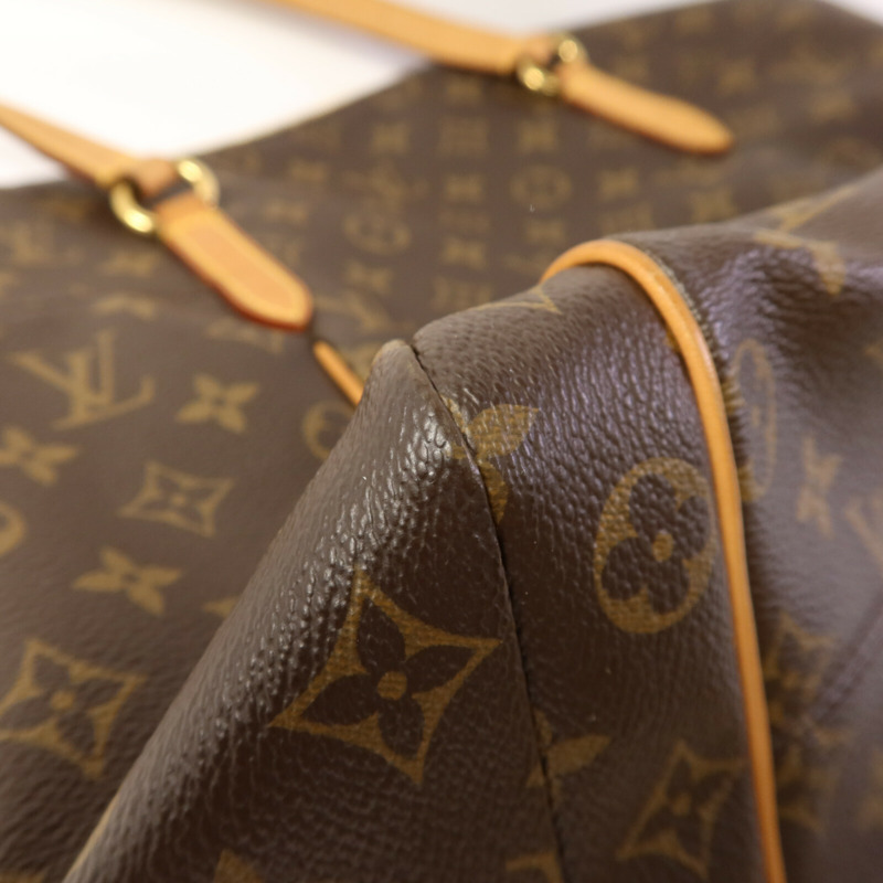 LOUIS VUITTON Monogram Totally MM金扣肩背袋棕色-13