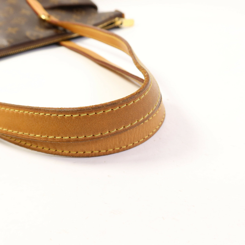 LOUIS VUITTON Monogram Totally MM金扣肩背袋棕色-17