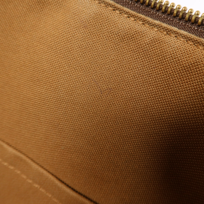 LOUIS VUITTON Monogram Totally MM金扣肩背袋棕色-18