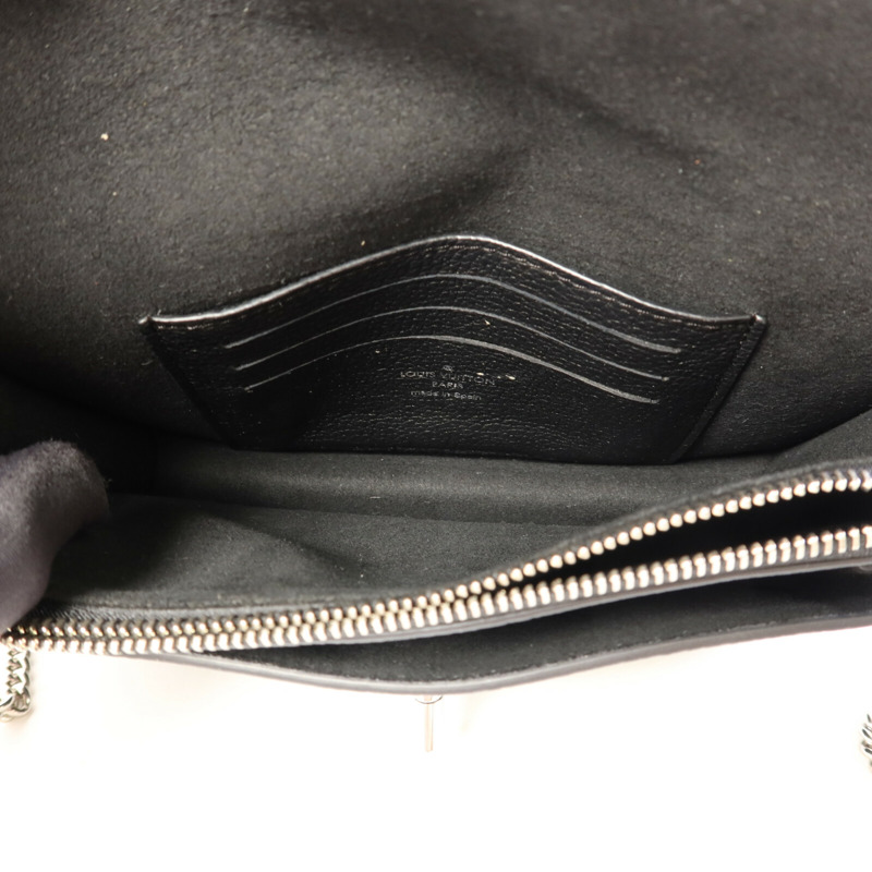 LOUIS VUITTON 牛皮皮革Mylockme銀扣鏈帶肩背袋-5