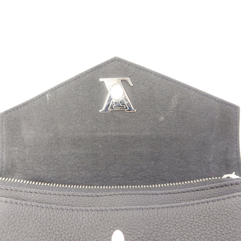 LOUIS VUITTON 牛皮皮革Mylockme銀扣鏈帶肩背袋-6