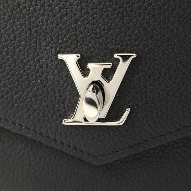 LOUIS VUITTON 牛皮皮革Mylockme銀扣鏈帶肩背袋-8
