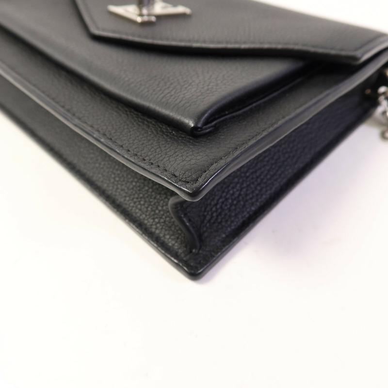 LOUIS VUITTON 牛皮皮革Mylockme銀扣鏈帶肩背袋-10
