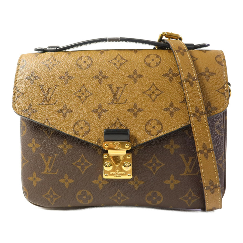 LOUIS VUITTON Monogram Reverse Pochette Metis金扣手挽肩背兩用袋-0