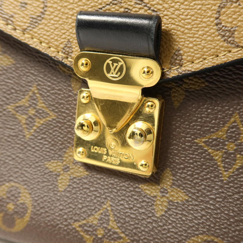 LOUIS VUITTON Monogram Reverse Pochette Metis金扣手挽肩背兩用袋-10