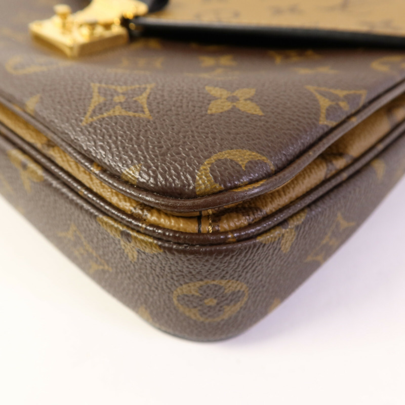 LOUIS VUITTON Monogram Reverse Pochette Metis金扣手挽肩背兩用袋-12