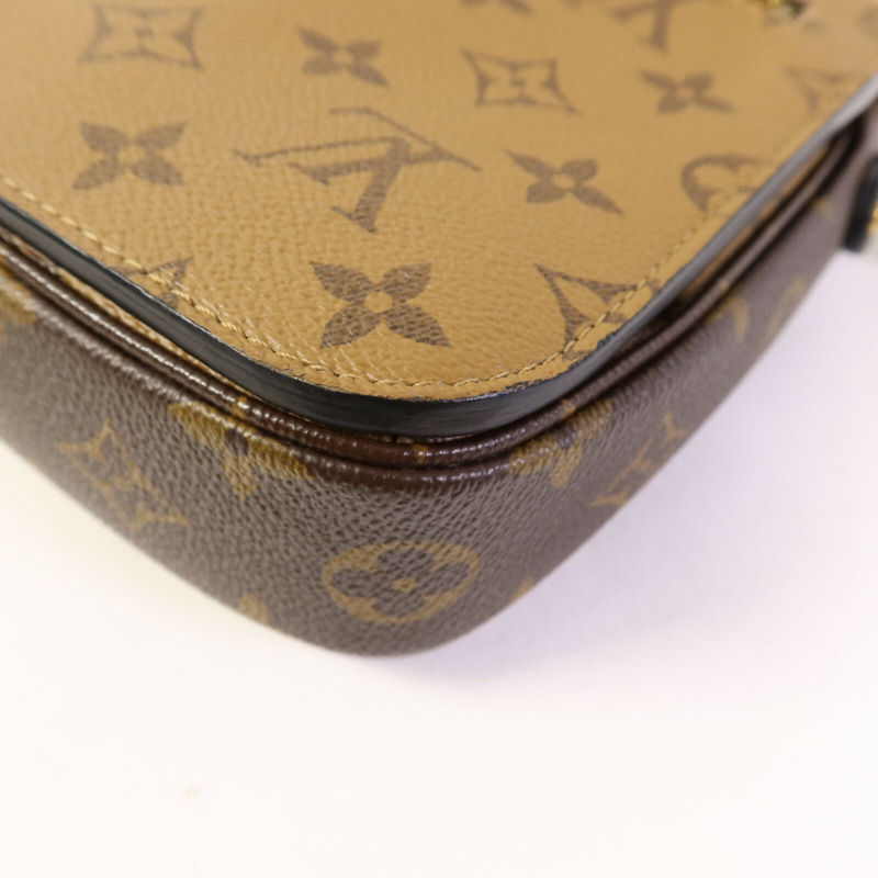 LOUIS VUITTON Monogram Reverse Pochette Metis金扣手挽肩背兩用袋-14