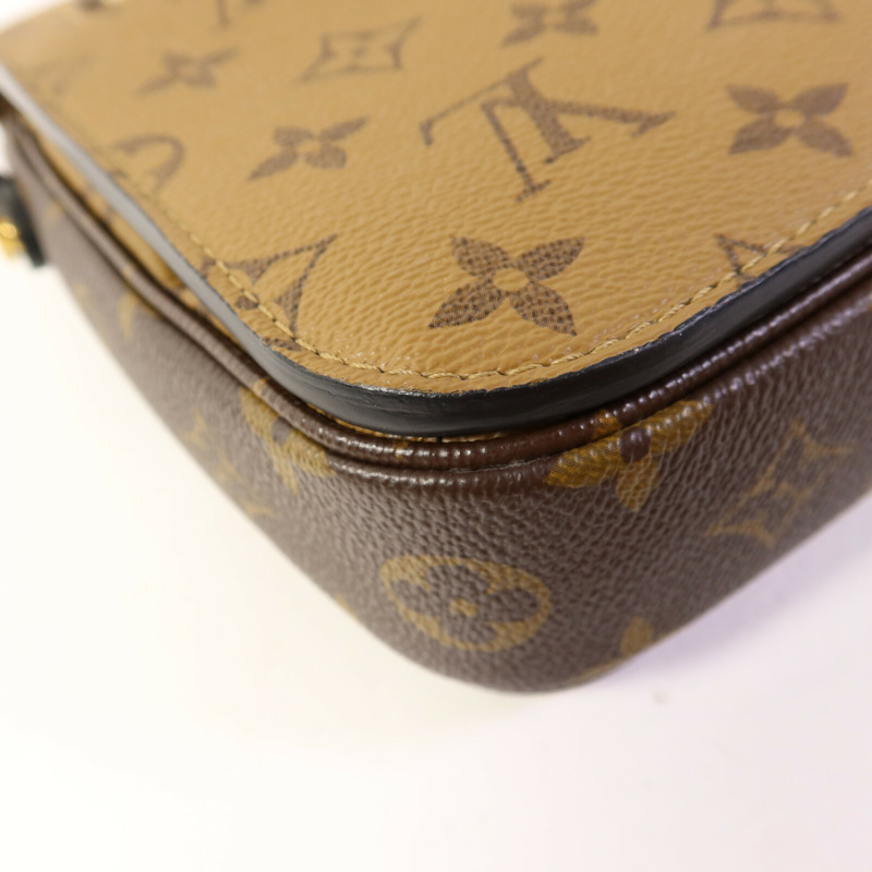 LOUIS VUITTON Monogram Reverse Pochette Metis金扣手挽肩背兩用袋-15