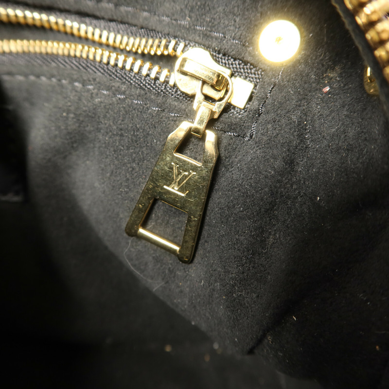 LOUIS VUITTON Monogram Petite Malle Souple金扣手挽肩背兩用袋棕色-7
