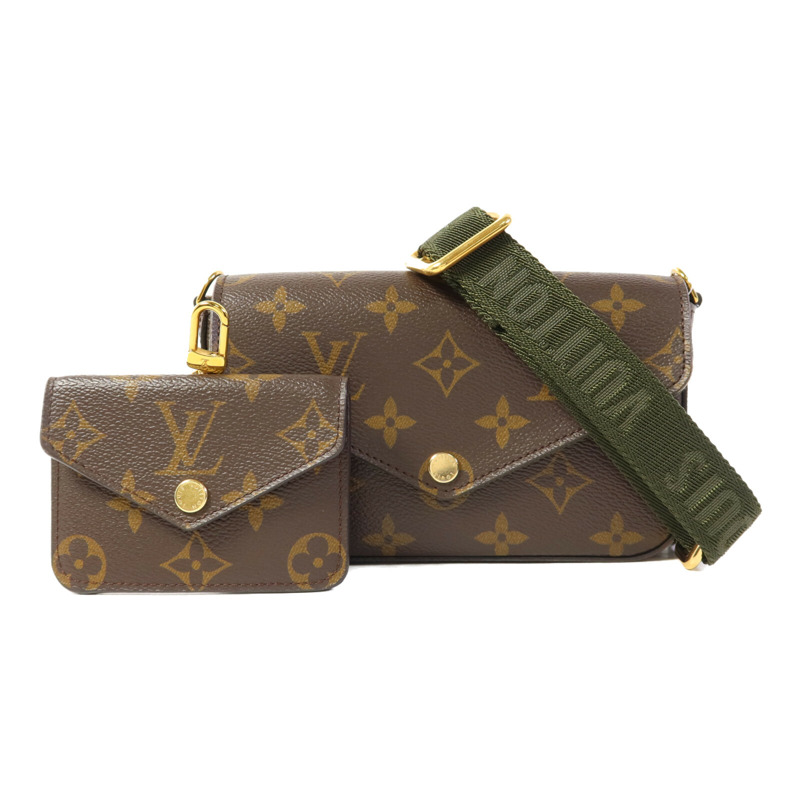 LOUIS VUITTON Monogram Felicie Strap & Go金扣肩背袋-0