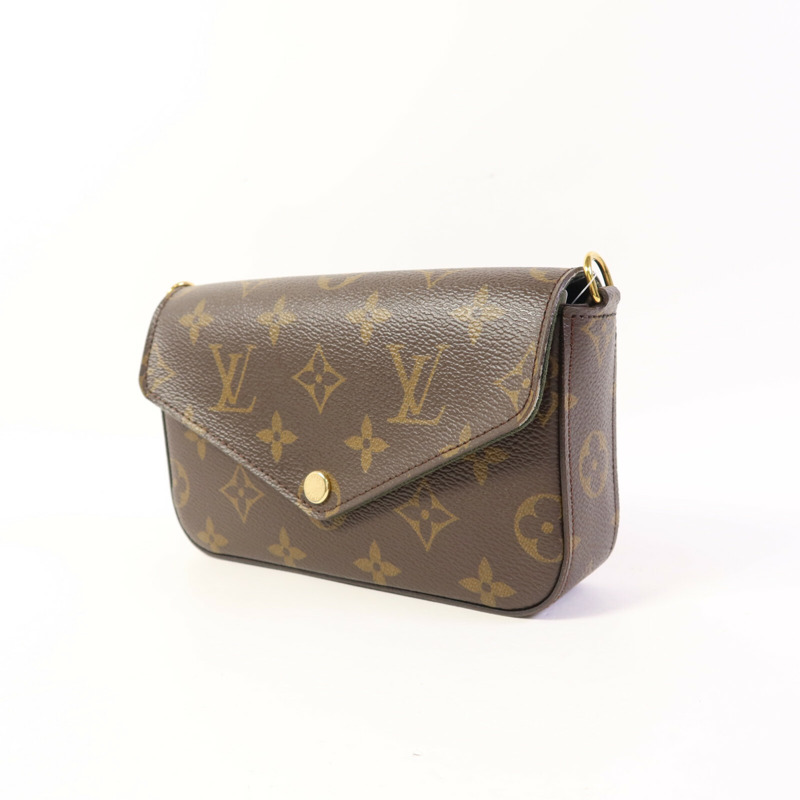LOUIS VUITTON Monogram Felicie Strap & Go金扣肩背袋-3