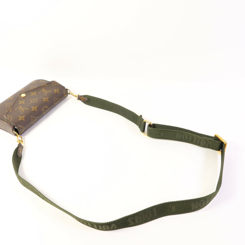 LOUIS VUITTON Monogram Felicie Strap & Go金扣肩背袋-5