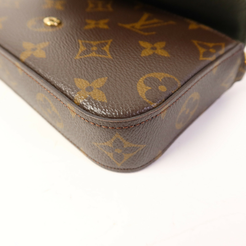 LOUIS VUITTON Monogram Felicie Strap & Go金扣肩背袋-13