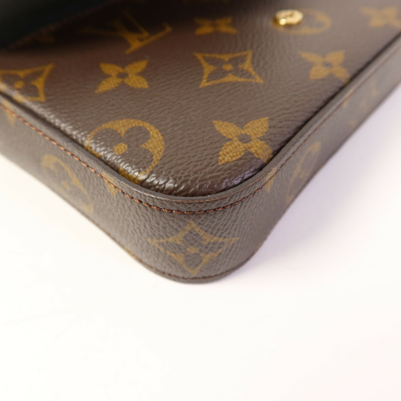 LOUIS VUITTON Monogram Felicie Strap & Go金扣肩背袋-14