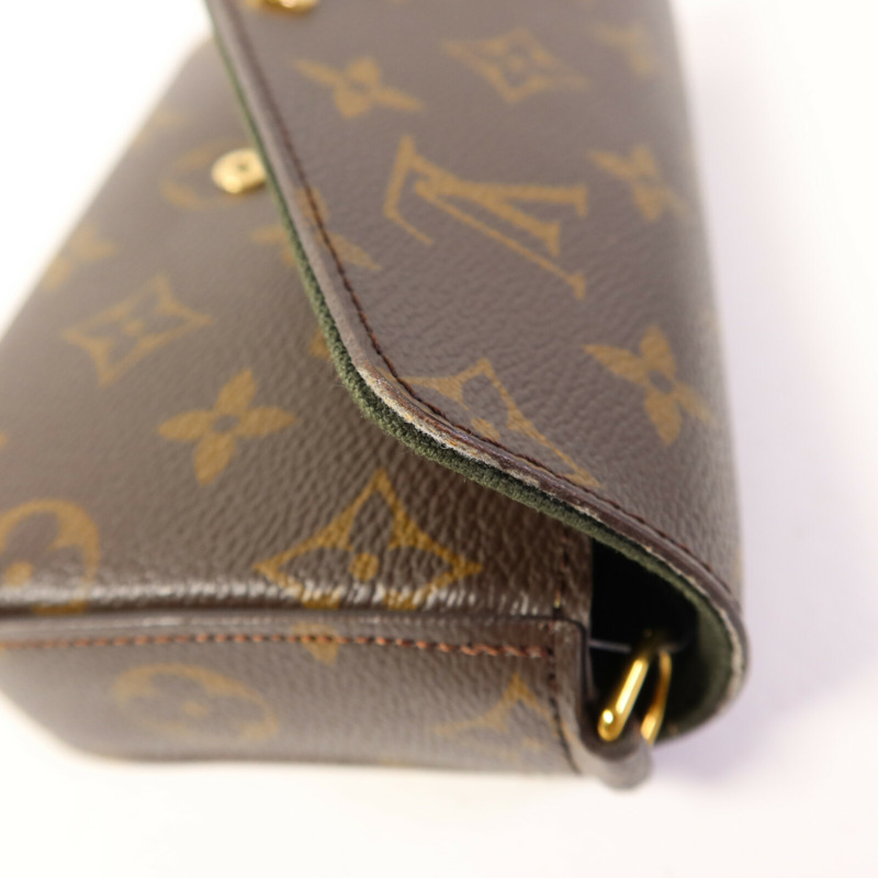 LOUIS VUITTON Monogram Felicie Strap & Go金扣肩背袋-18