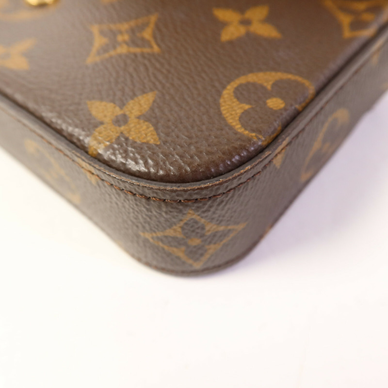 LOUIS VUITTON Monogram Felicie Strap & Go金扣肩背袋-15