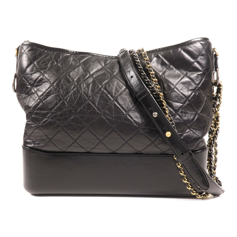 CHANEL 牛皮皮革Gabrielle Large鏈帶肩背袋-0