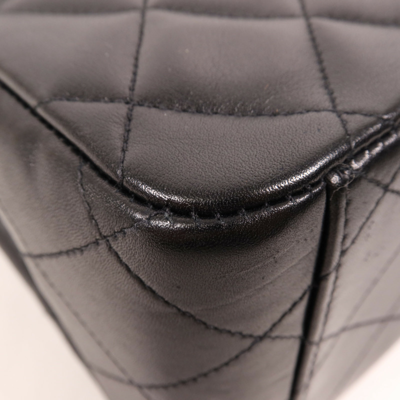 CHANEL 牛皮皮革Vintage Classic Flap Bag金扣鏈帶肩背袋-11