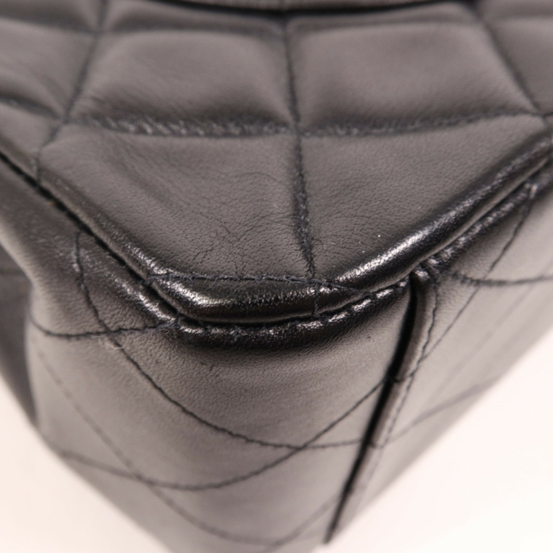 CHANEL 牛皮皮革Vintage Classic Flap Bag金扣鏈帶肩背袋-13