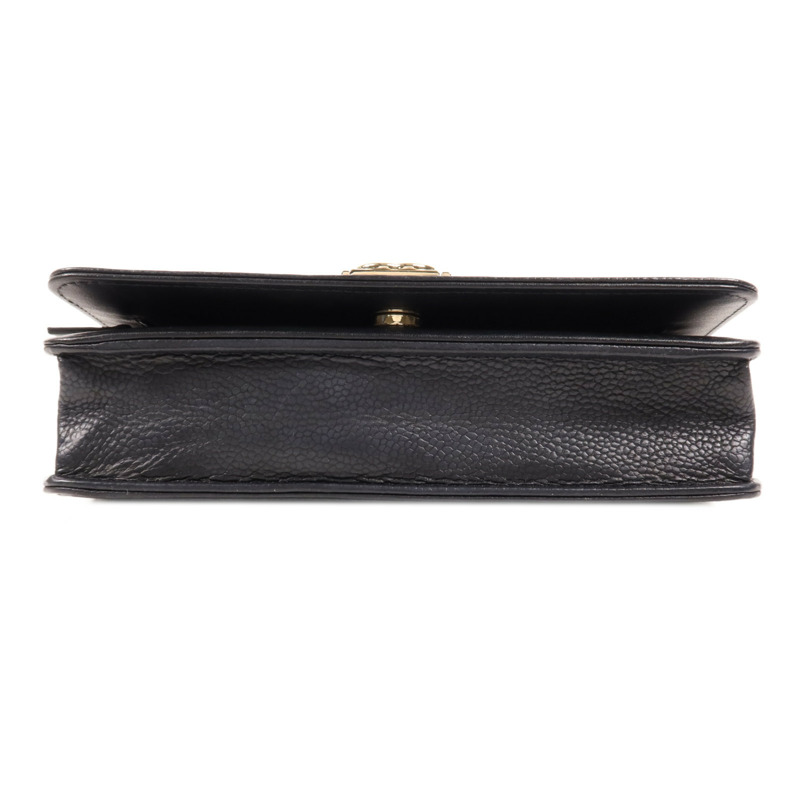 CHANEL 牛皮皮革Boy WOC Wallet On Chain金扣鏈帶肩背袋-3