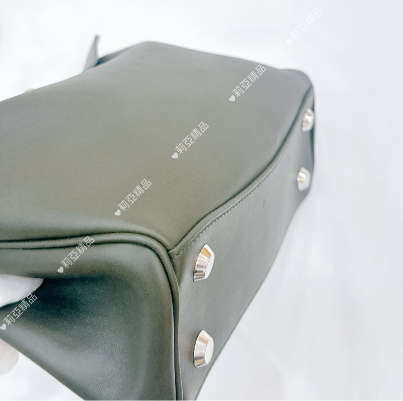 莉亞精品♡ BALENCIAGA Rodeo 灰綠色 二手美包-11