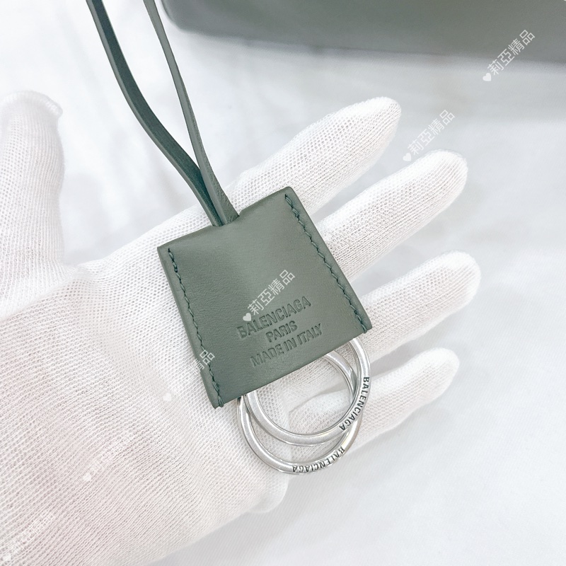 莉亞精品♡ BALENCIAGA Rodeo 灰綠色 二手美包-13