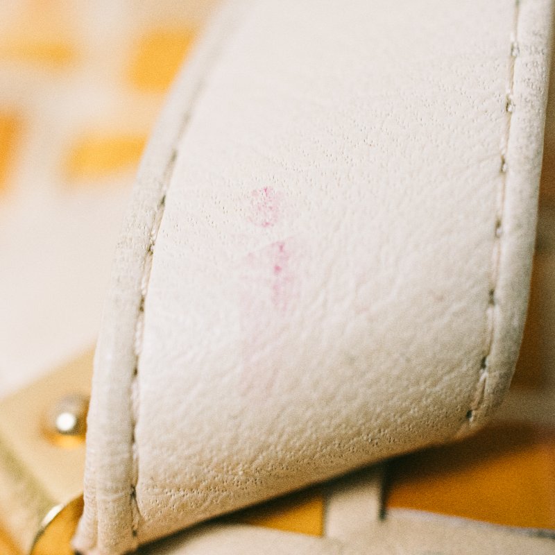 🧠小浮気見世物小屋🧠義大利製🇮🇹BALLY 交錯編織真皮肩/手提流蘇vintage包｜蜂蜜黃 × 經典奶油白-12