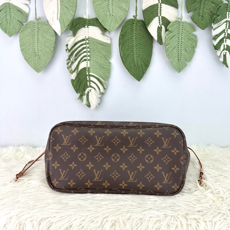 LV 經典老花NeverFull MM Size 手提單肩包-5